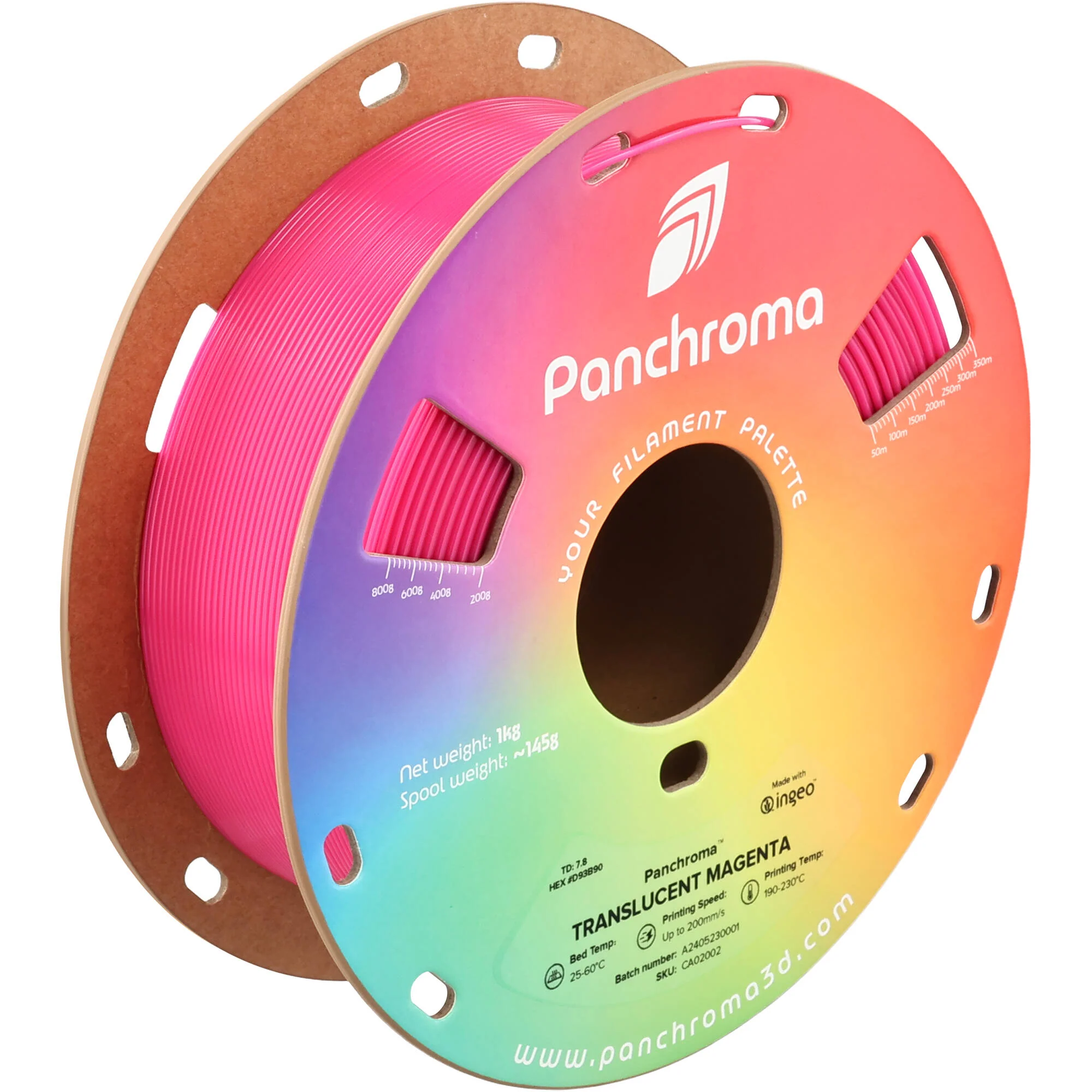 Polymaker Panchroma Translucent PLA Filament (1kg, Magenta) - Image 5