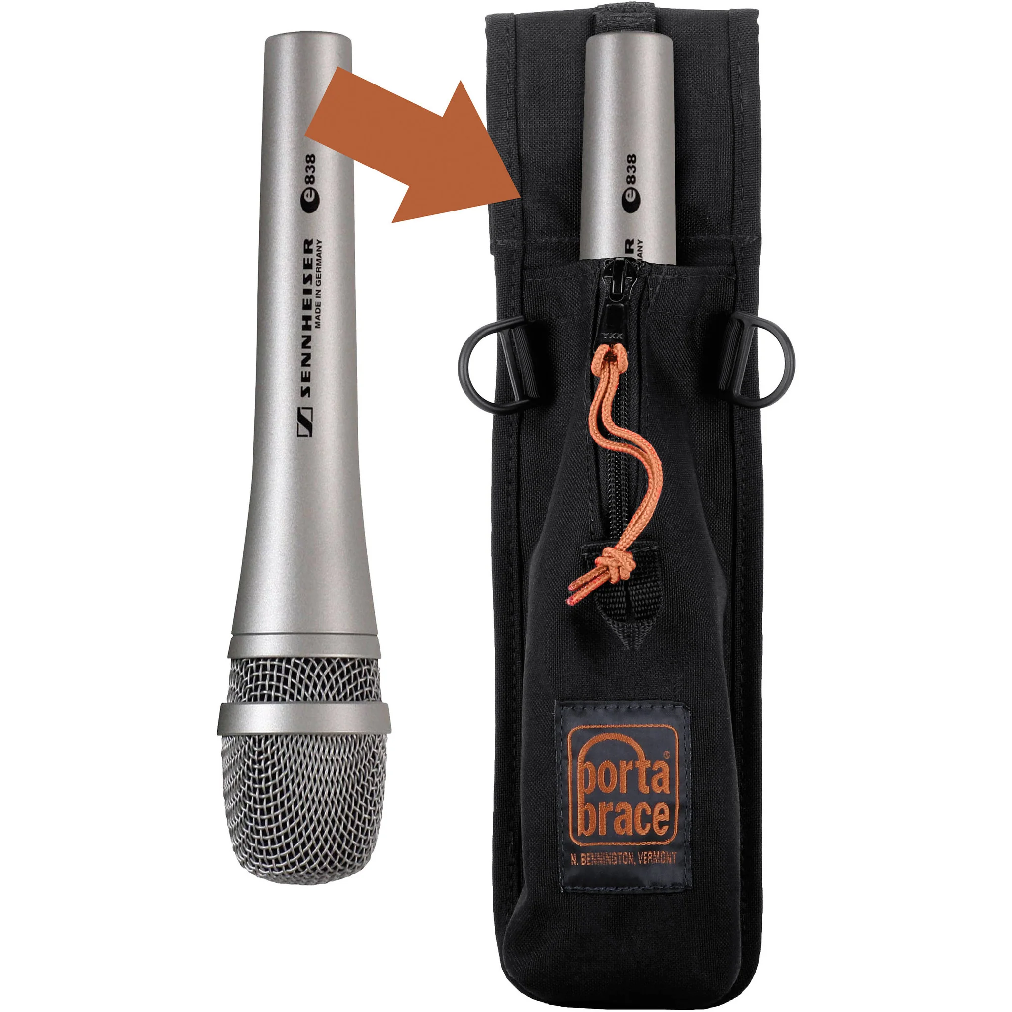 Porta Brace MH-2 Microphone Holster - for a Microphone up to 10" Long - Image 4