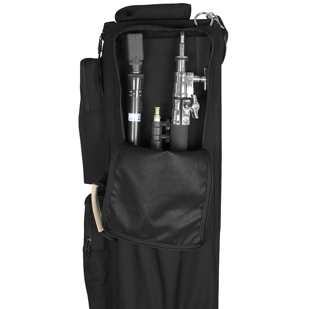 Porta Brace Production Case with Dividers & Off-Road Removable Wheels (Large, Black) - Image 4