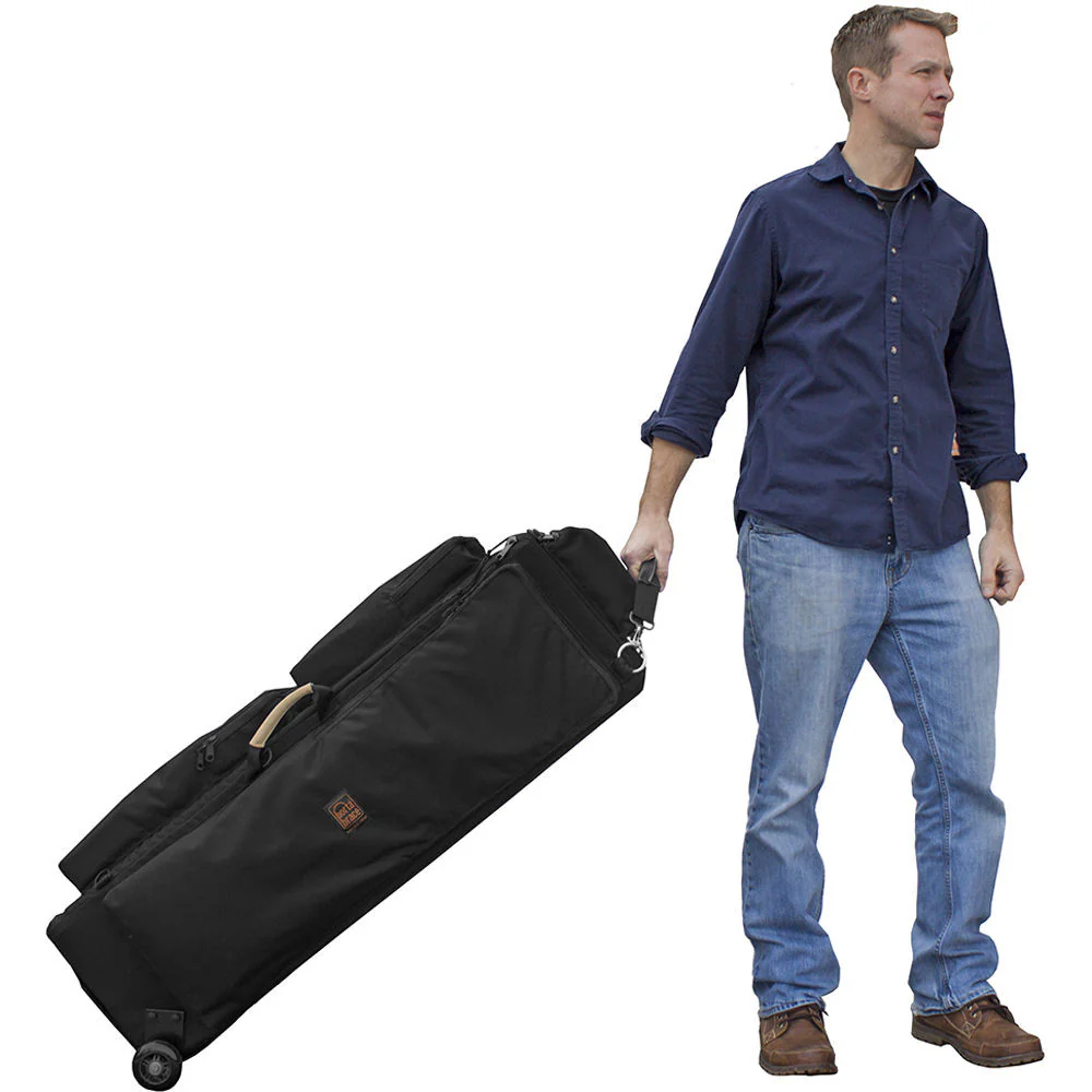 Porta Brace Production Case with Dividers & Off-Road Removable Wheels (Large, Black) - Image 5