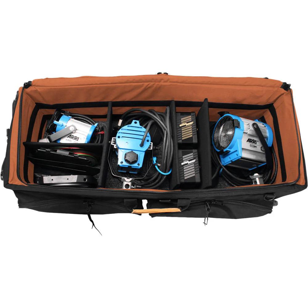 Porta Brace Production Case with Dividers & Off-Road Removable Wheels (Large, Black) - Image 6