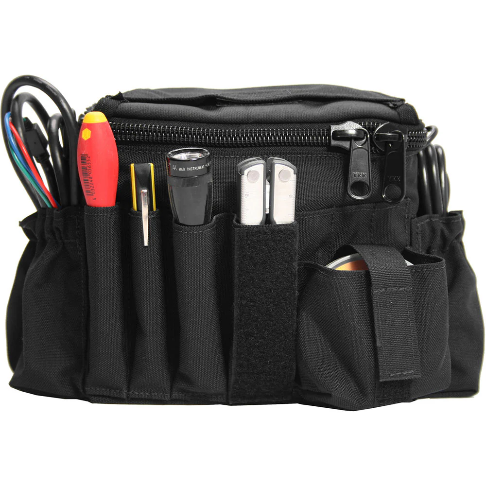 PortaBrace AC-3 Assistant Camera Pouch with Shoulder Strap (Large, Midnight Black) - Image 4