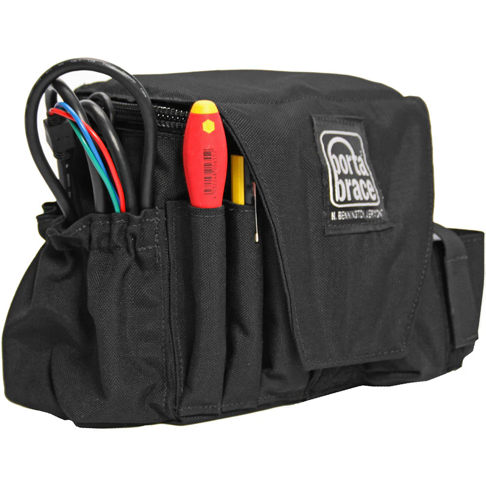 PortaBrace AC-3 Assistant Camera Pouch with Shoulder Strap (Large, Midnight Black) - Image 6
