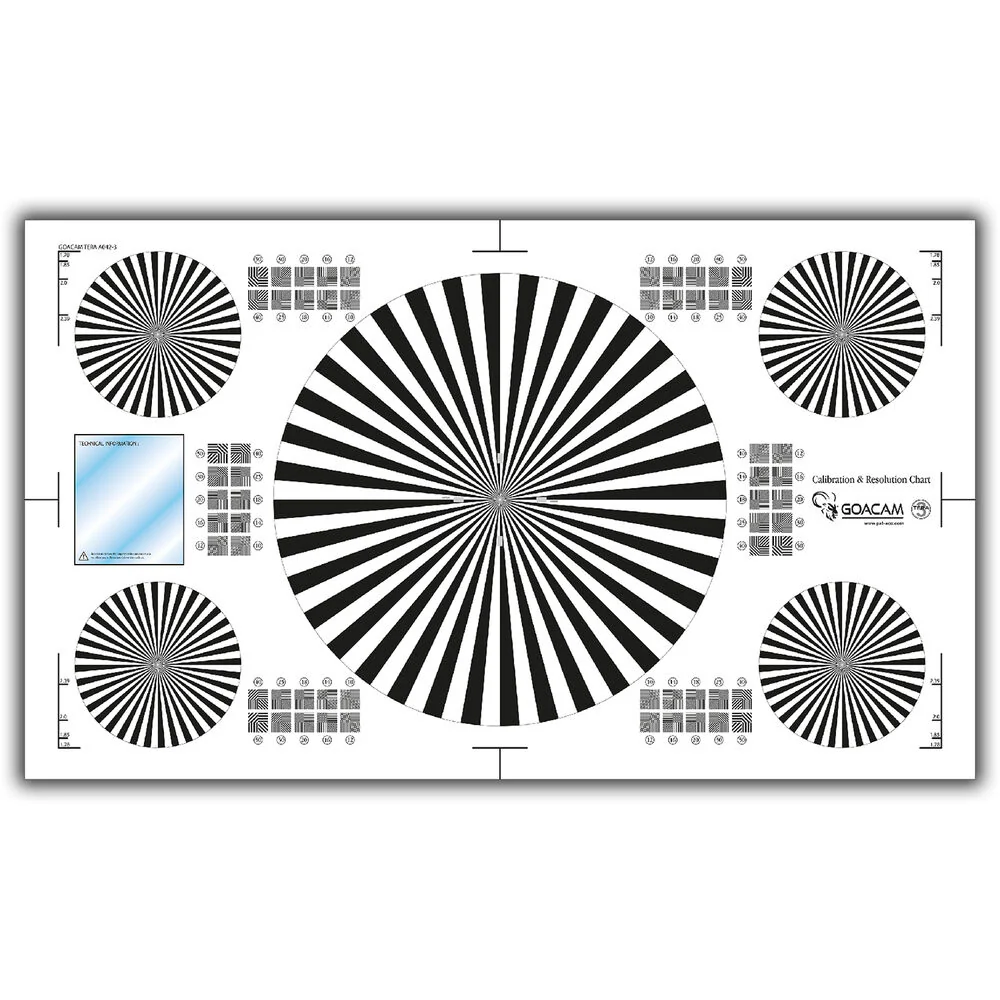 Pret a Tourner Goacam Tera 3 Calibration and Resolution Test Chart (21 x 35") - Image 2