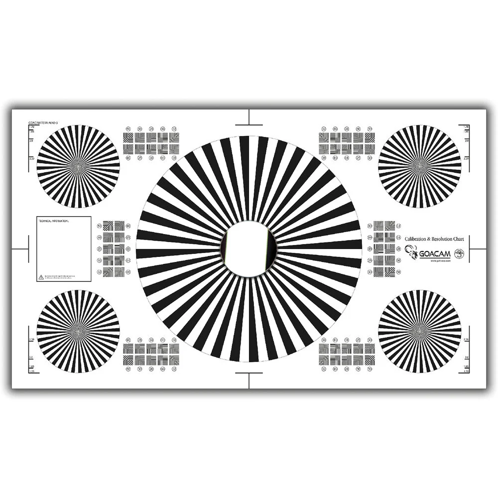 Pret a Tourner Goacam Tera 3 Calibration and Resolution Test Chart (21 x 35") - Image 5