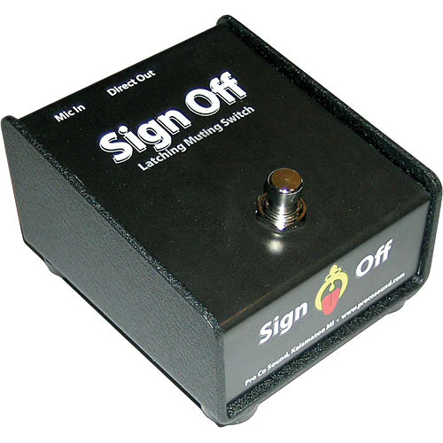 Pro Co Sound Sign Off - Mic Switching (On/Off) Box