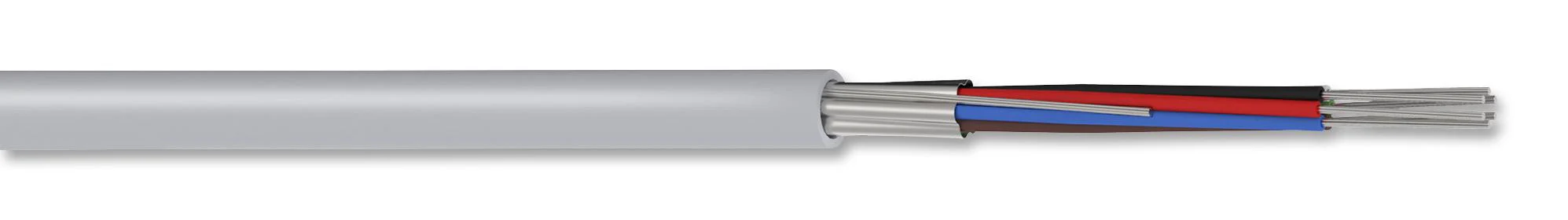PRO POWER PP000887 Multicore Screened Cable, Computer, LSF, Grey, 6 Core, 24 AWG, 0.2 mm�, 328 ft, 100 m