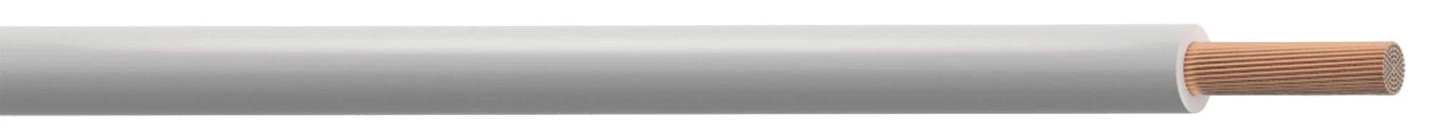 PRO POWER PP001289 Wire, Stranded, Tri Rated, PVC, White, 16 AWG, 1.5 mm², 328 ft, 100 m