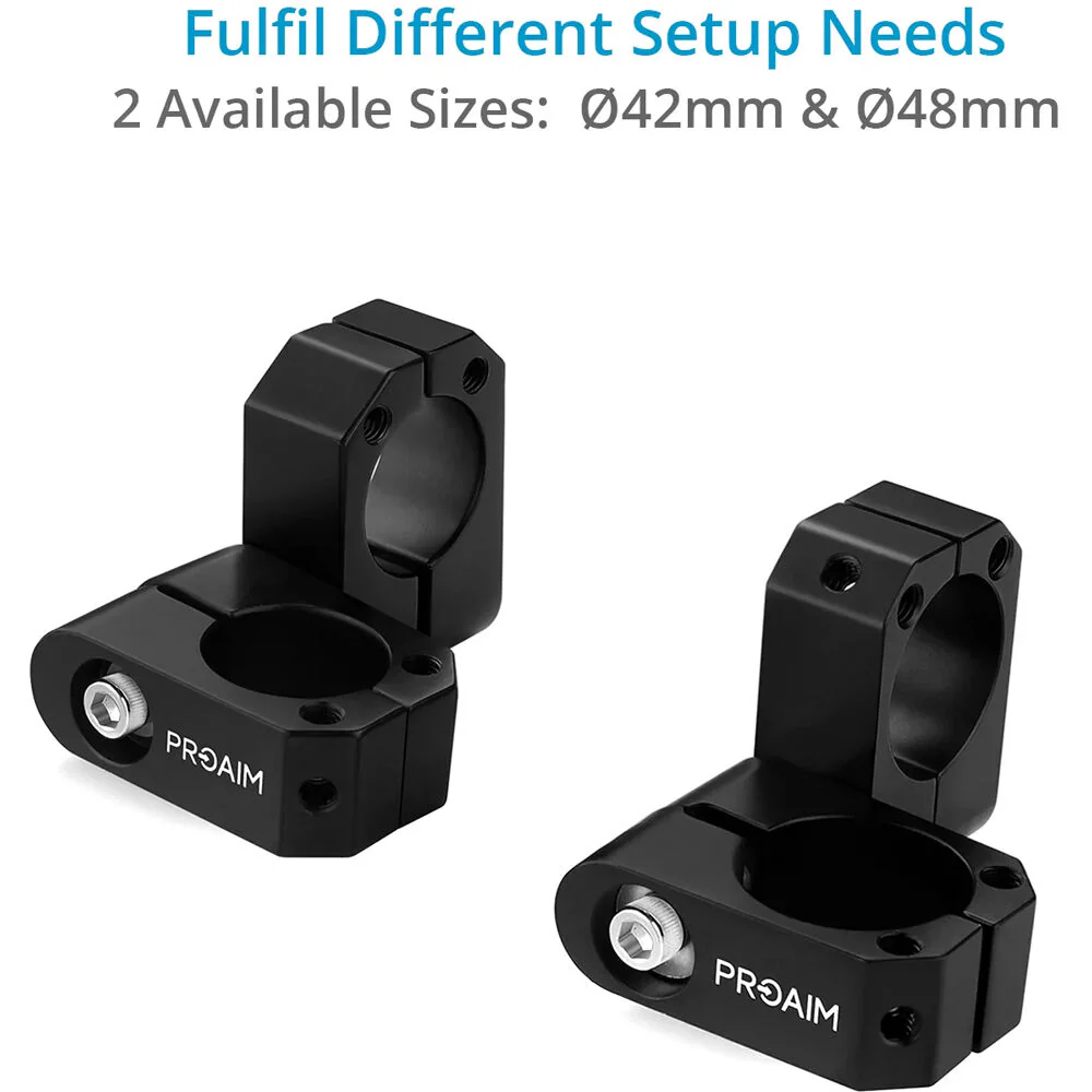 Proaim 360° Rotating Speed Rail Clamp for Camera Car Rigging (48mm) - Image 4