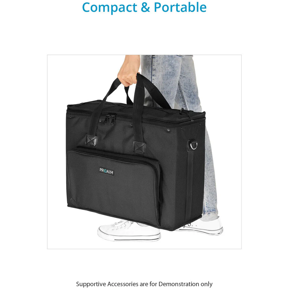 Proaim Cube 4 RU Rack Bag for Sound Recordists, Soundmen, and Mixers - Image 3