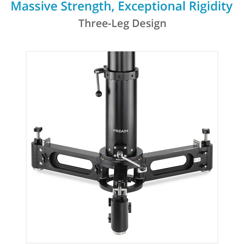 Proaim Marcus Camera Dolly with Euro/Elemac Bazooka Adapter Mount - Image 3