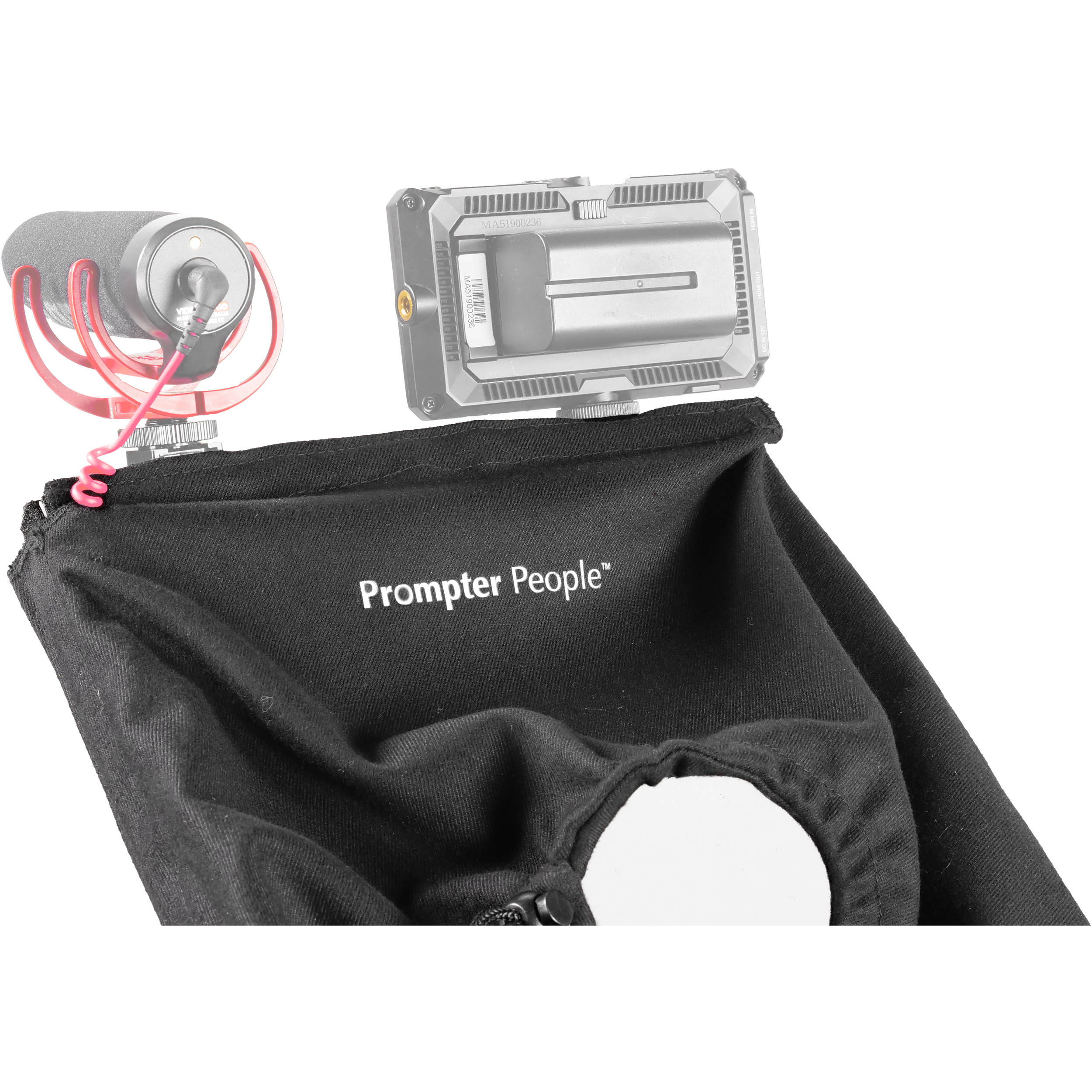 Prompter People PAL12 Prompter Pal Teleprompter with Auto-Reversing Monitor, 12 x 12" Glass, and Camera Sled - Image 12
