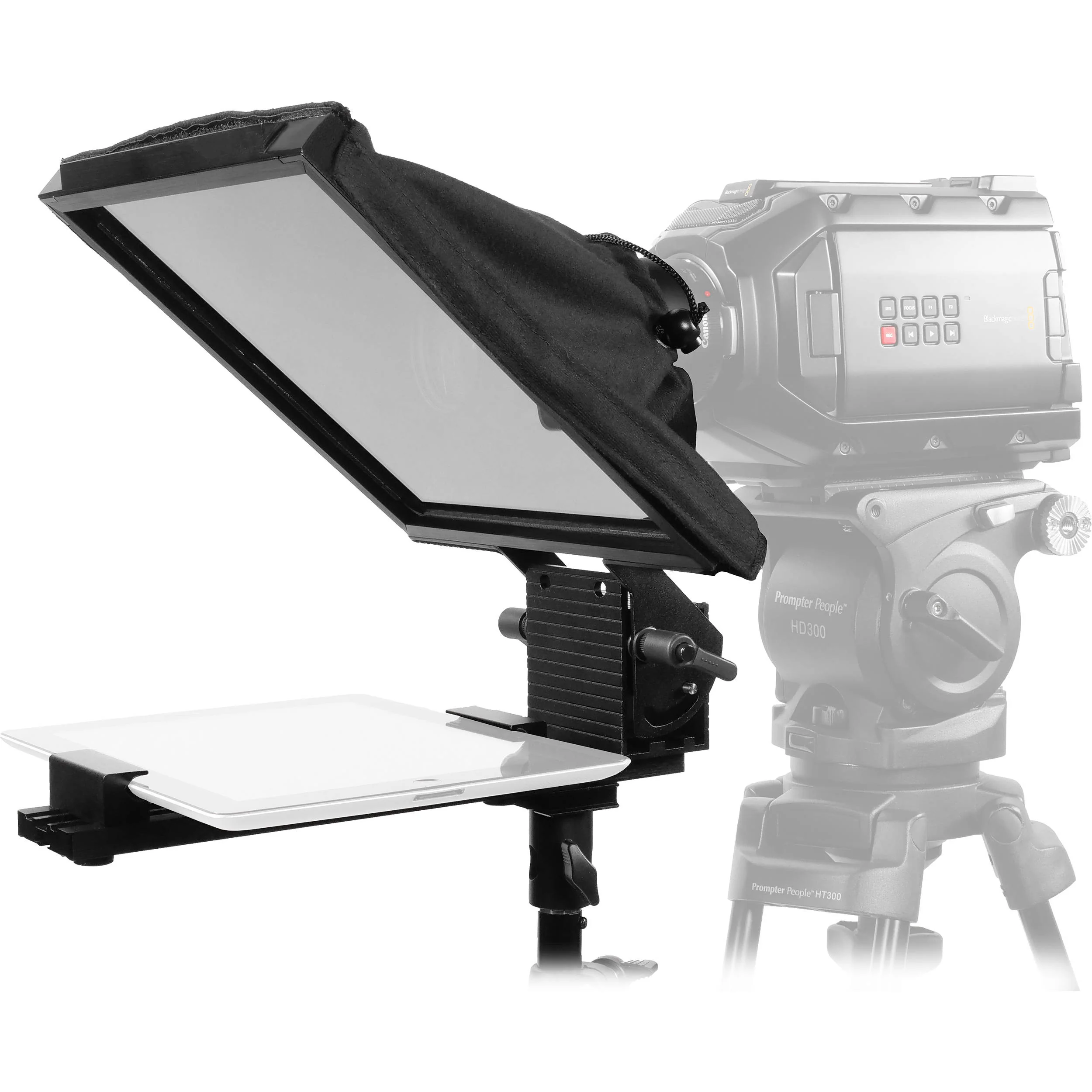 Prompter People PAL12 Prompter Pal Teleprompter with Auto-Reversing Monitor, 12 x 12" Glass, and Camera Sled - Image 30