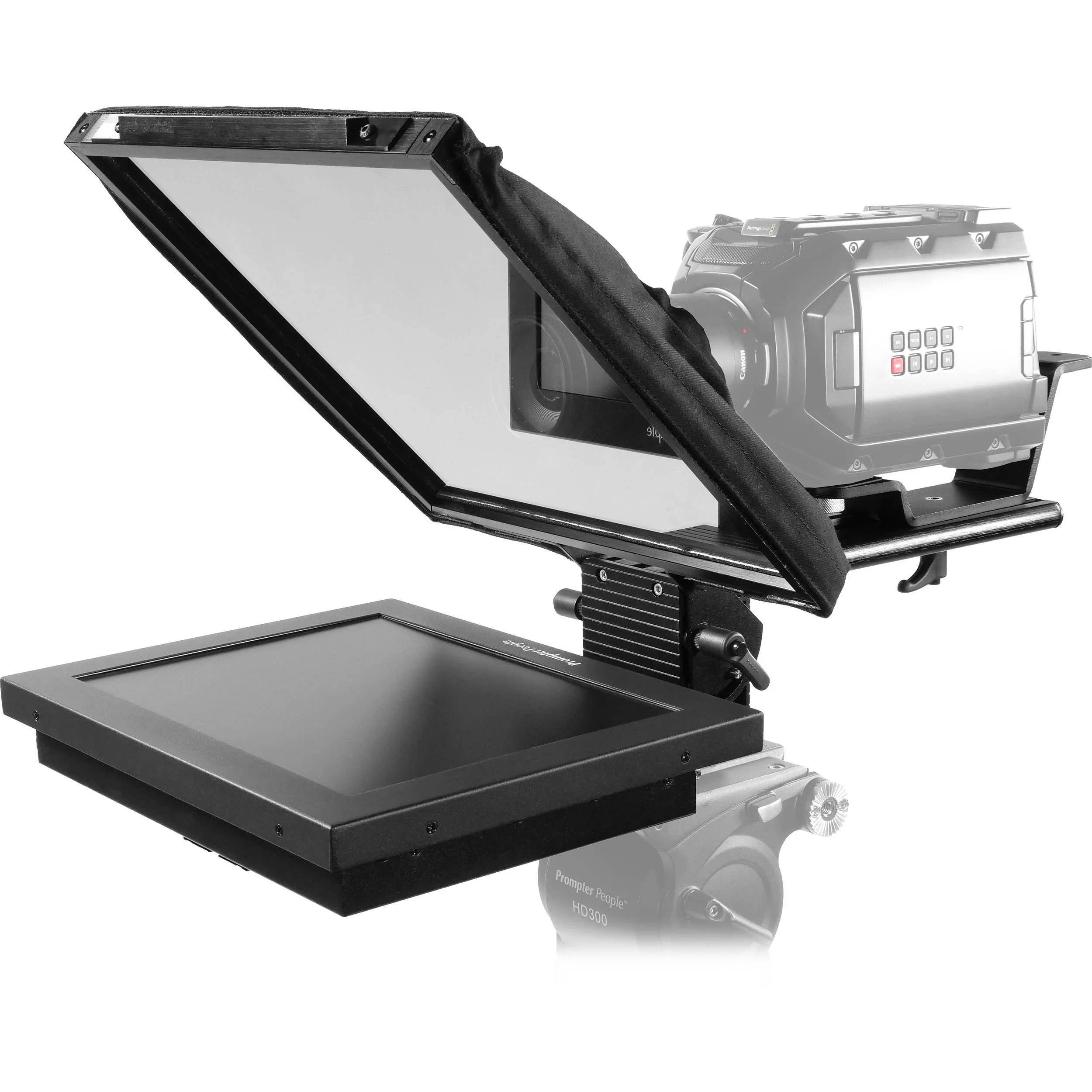 Prompter People PAL12 Prompter Pal Teleprompter with Auto-Reversing Monitor, 12 x 12" Glass, and Camera Sled - Image 32