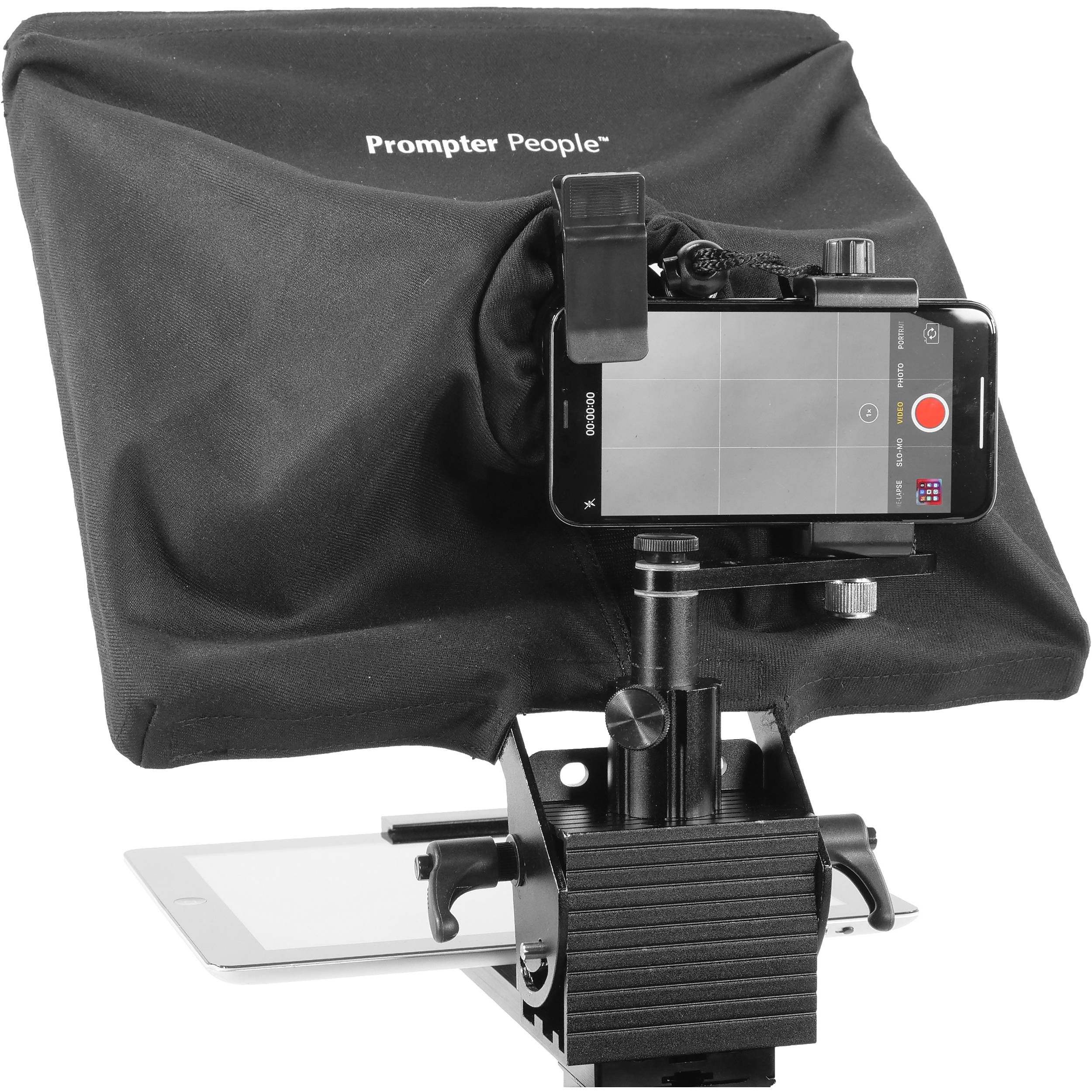 Prompter People PAL12 Prompter Pal Teleprompter with Auto-Reversing Monitor, 12 x 12" Glass, and Camera Sled - Image 7