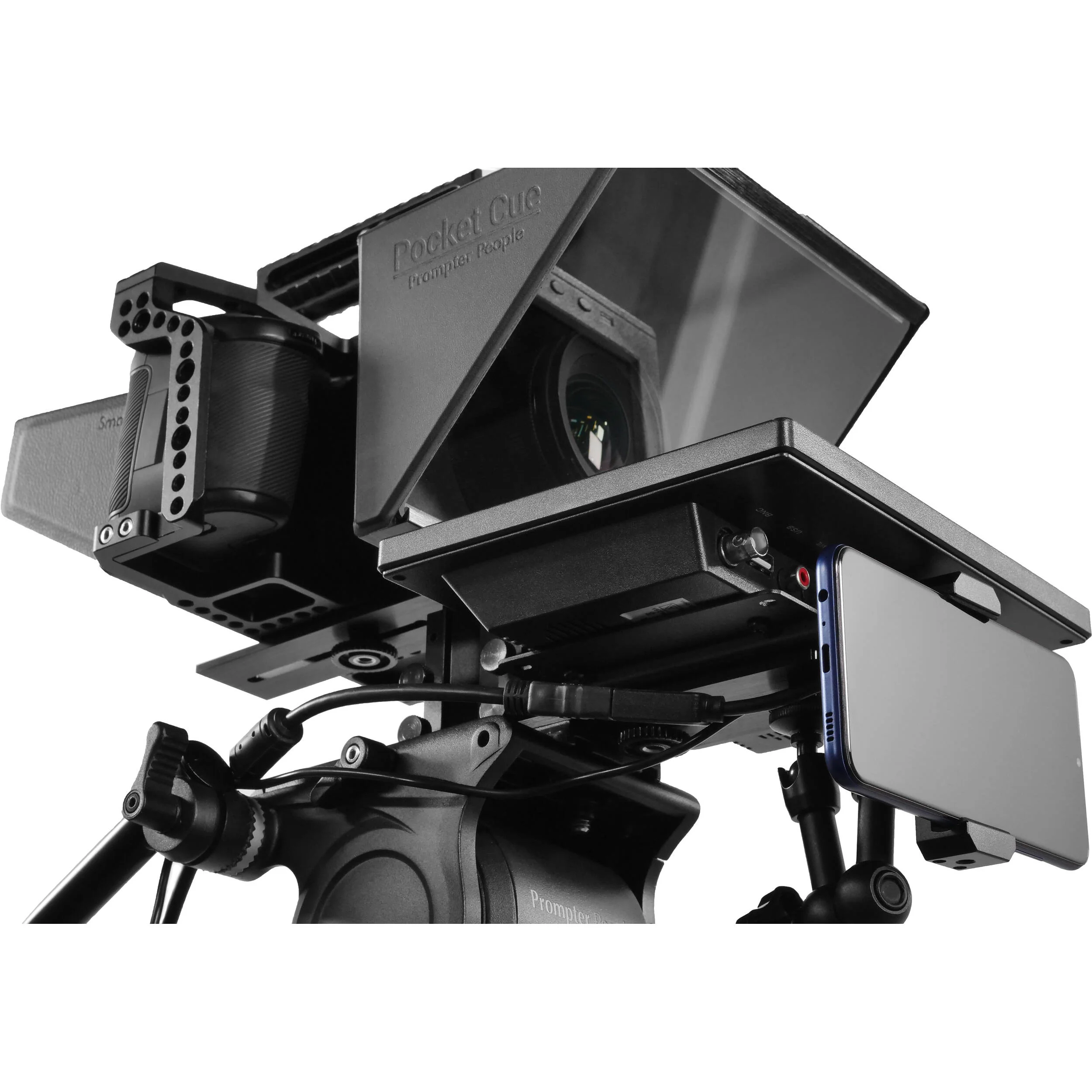 Prompter People Pocket Cue V2 Compact Prompter with Talent Monitor for Smartphones - Image 6