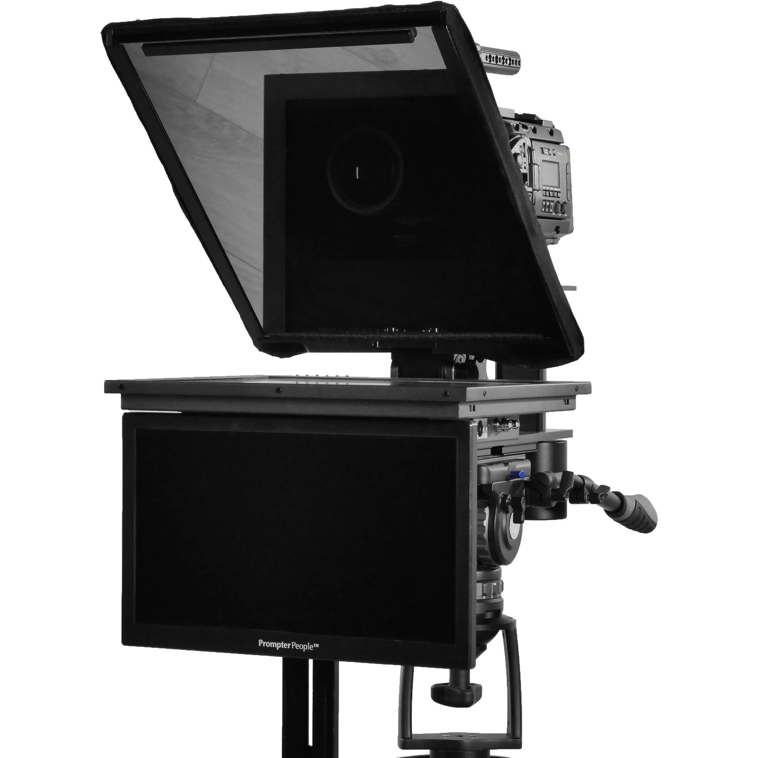 Prompter People Q-Gear Qpro 17" 400 NIT HDMI 3G-SDI Teleprompter and 15.6" 3G-SDI HDMI RGB IPS Talent Monitor - Image 2