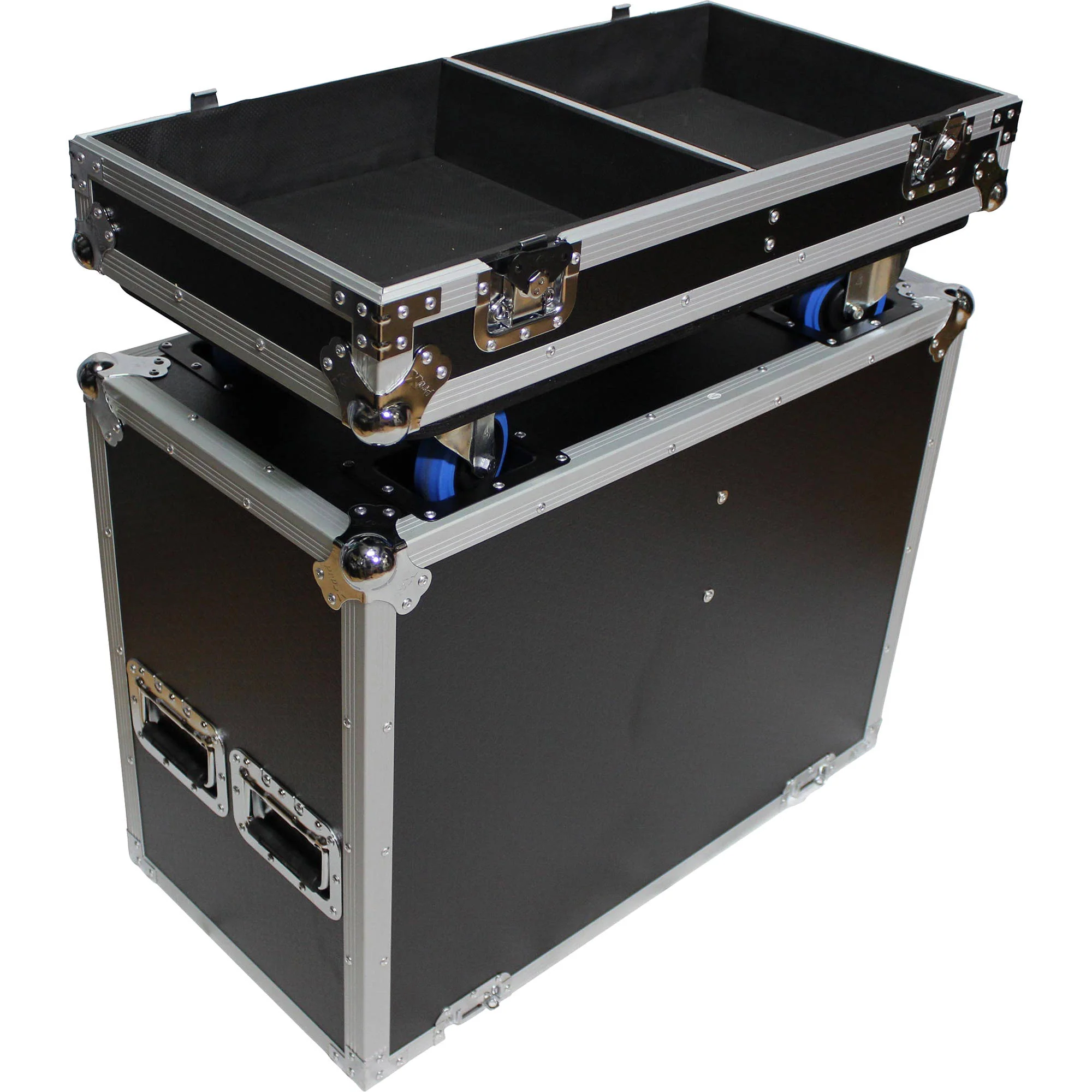 ProX Universal Dual ATA-Style Speaker Flight Case for 15" Speakers (Black) - Image 3
