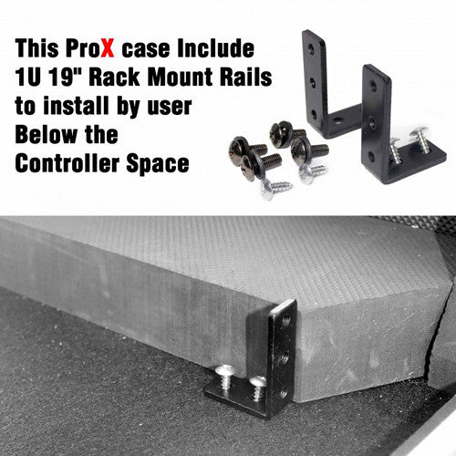ProX XS-PRIME4 W Flight Case with 1 RU Rackspace and Wheels for Denon DJ Prime 4 (Silver on Black) - Image 22