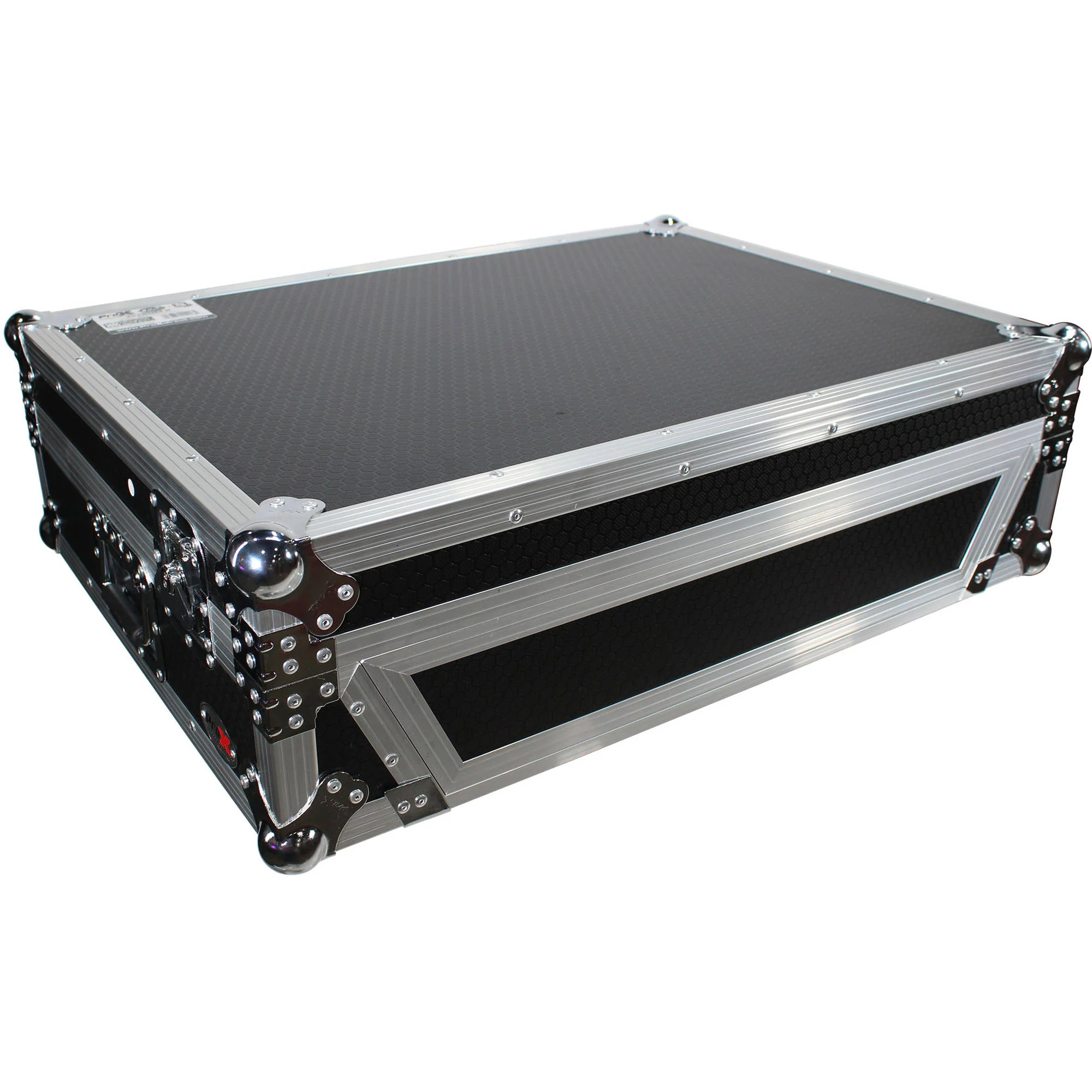 ProX XS-PRIME4 W Flight Case with 1 RU Rackspace and Wheels for Denon DJ Prime 4 (Silver on Black) - Image 8