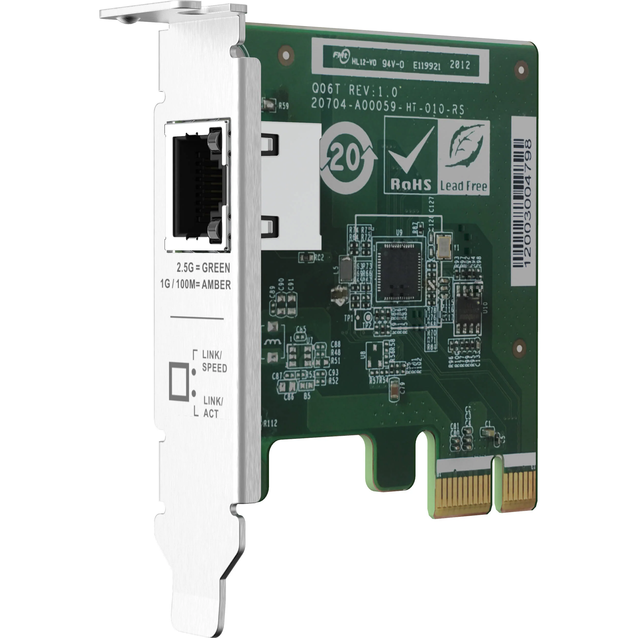 QNAP Single-Port 2.5GbE PCIe Network Expansion Card - Image 3