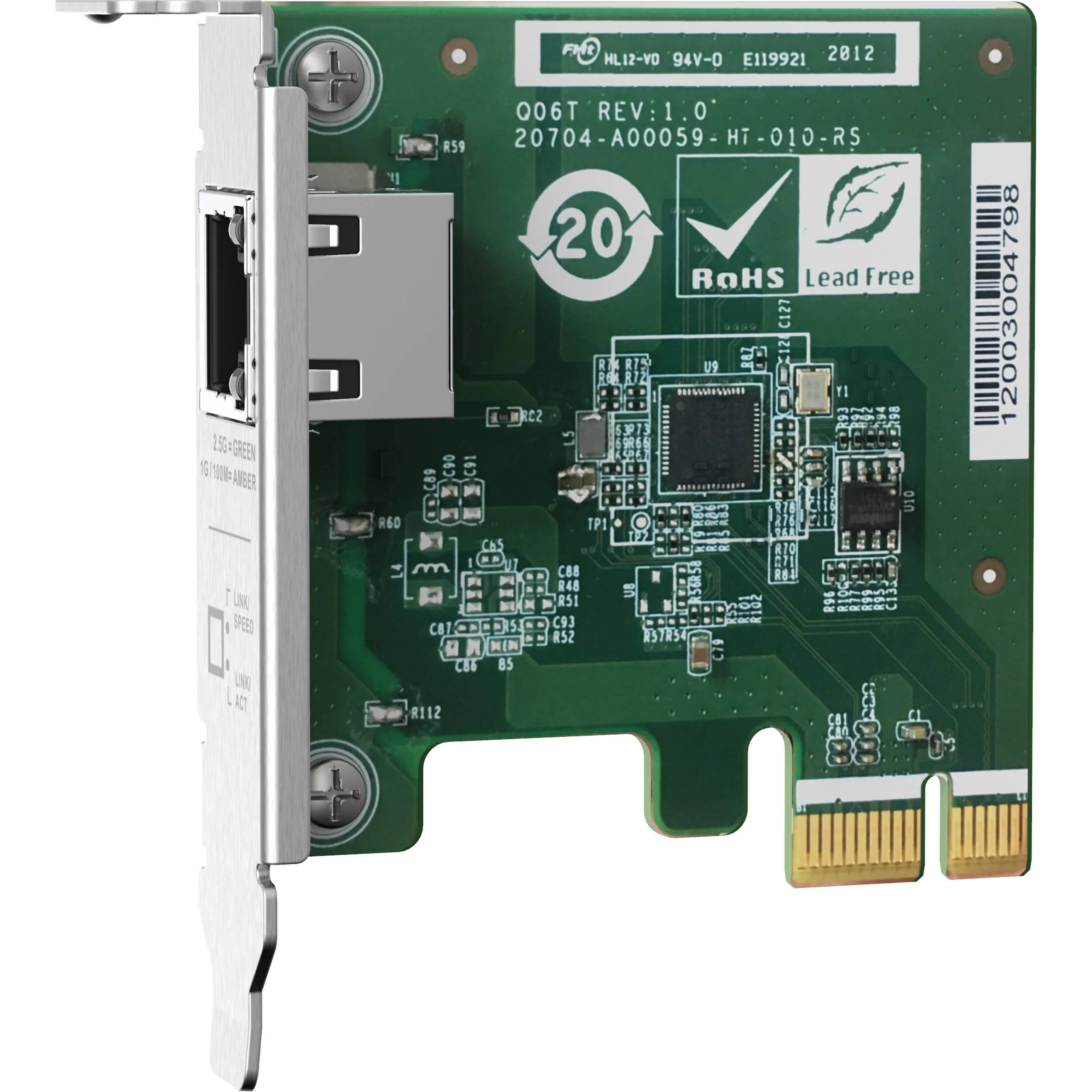 QNAP Single-Port 2.5GbE PCIe Network Expansion Card - Image 4