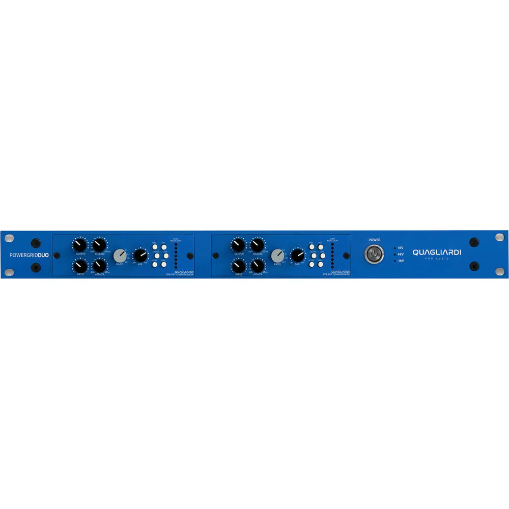 QUAGLIARDI PRO AUDIO Powergrid Duo Two-Slot 500-Series Horizontal Rack Chassis - Image 3