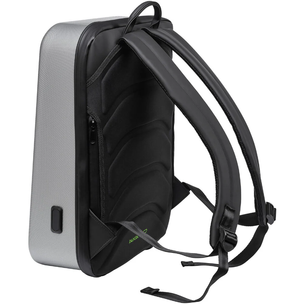RAINSBERG Classic Backpack with Touch Lock (Gray, 22L) - Image 4