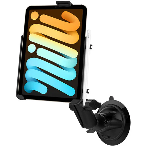 RAM MOUNTS Twist-Lock Suction Cup Mount and EZ-Roll'r Cradle for Apple iPad mini 6 - Image 4