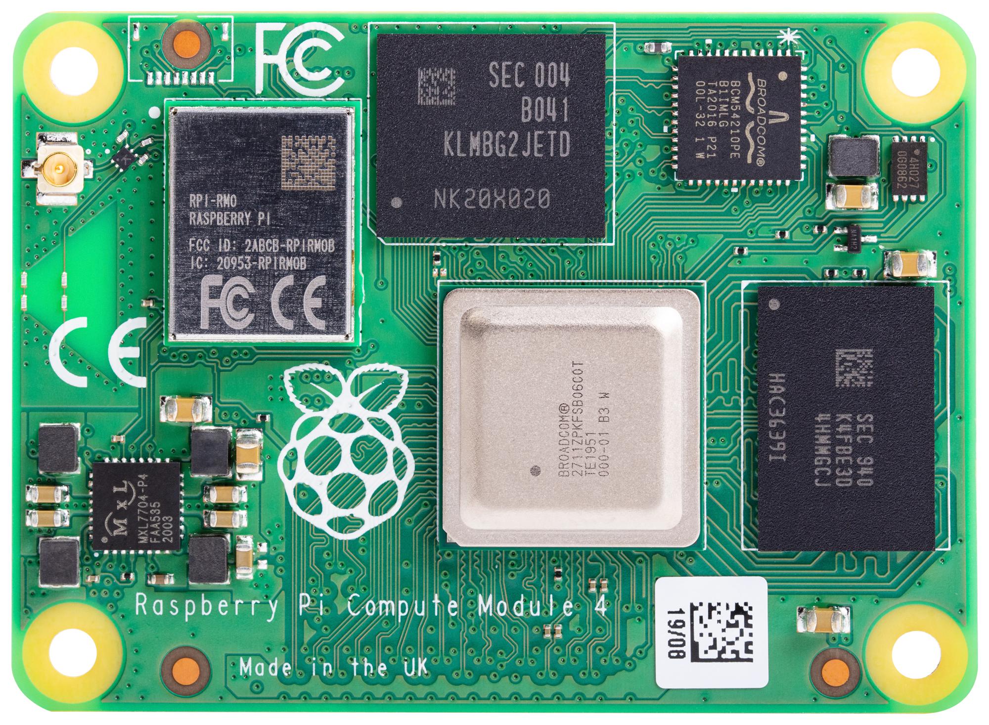 RASPBERRY-PI CM4004016B Raspberry Pi Compute Module 4, BCM2711, ARM Cortex-A72, 4GB RAM, 16GB EMMC SC0685B - Image 2