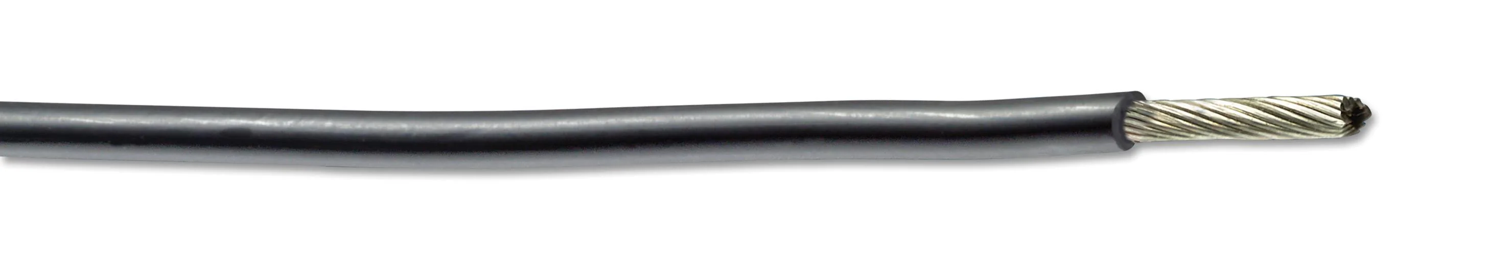RAYCHEM - TE CONNECTIVITY 44A0111-16-0 Wire, Hook Up, Spec44, Black, 16 AWG, 1.23 mm², 19 x 30AWG, 328 ft, 100 m