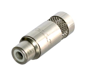 Rean NYS372P NYS372P RCA (Phono) Audio / Video Connector 2 Contacts Jack Nickel Plated Brass Body 11 mm