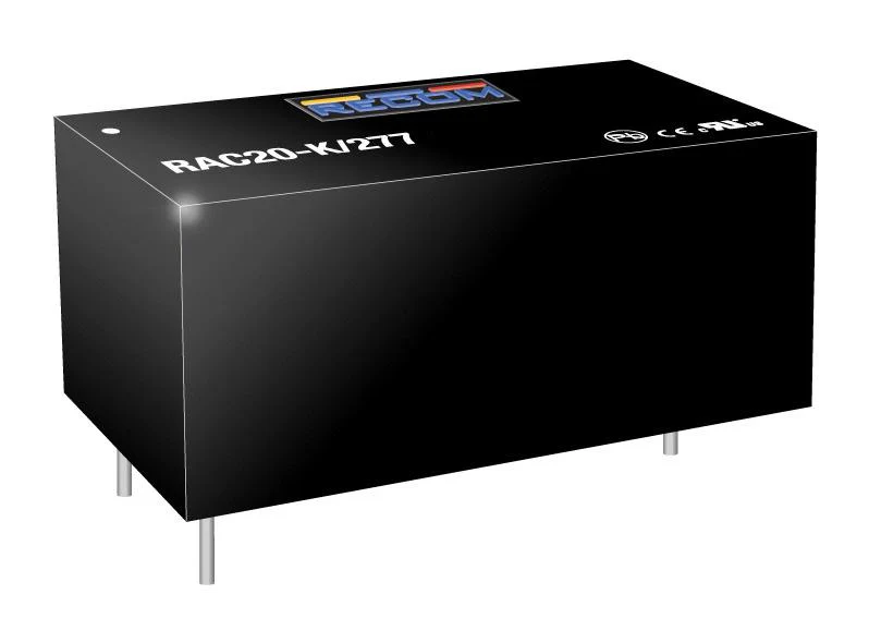 Recom Power RAC20-24SK/277 RAC20-24SK/277 AC/DC PCB Mount Supply (PSU) ITE 1 Output 20 W 24 V 830 mA
