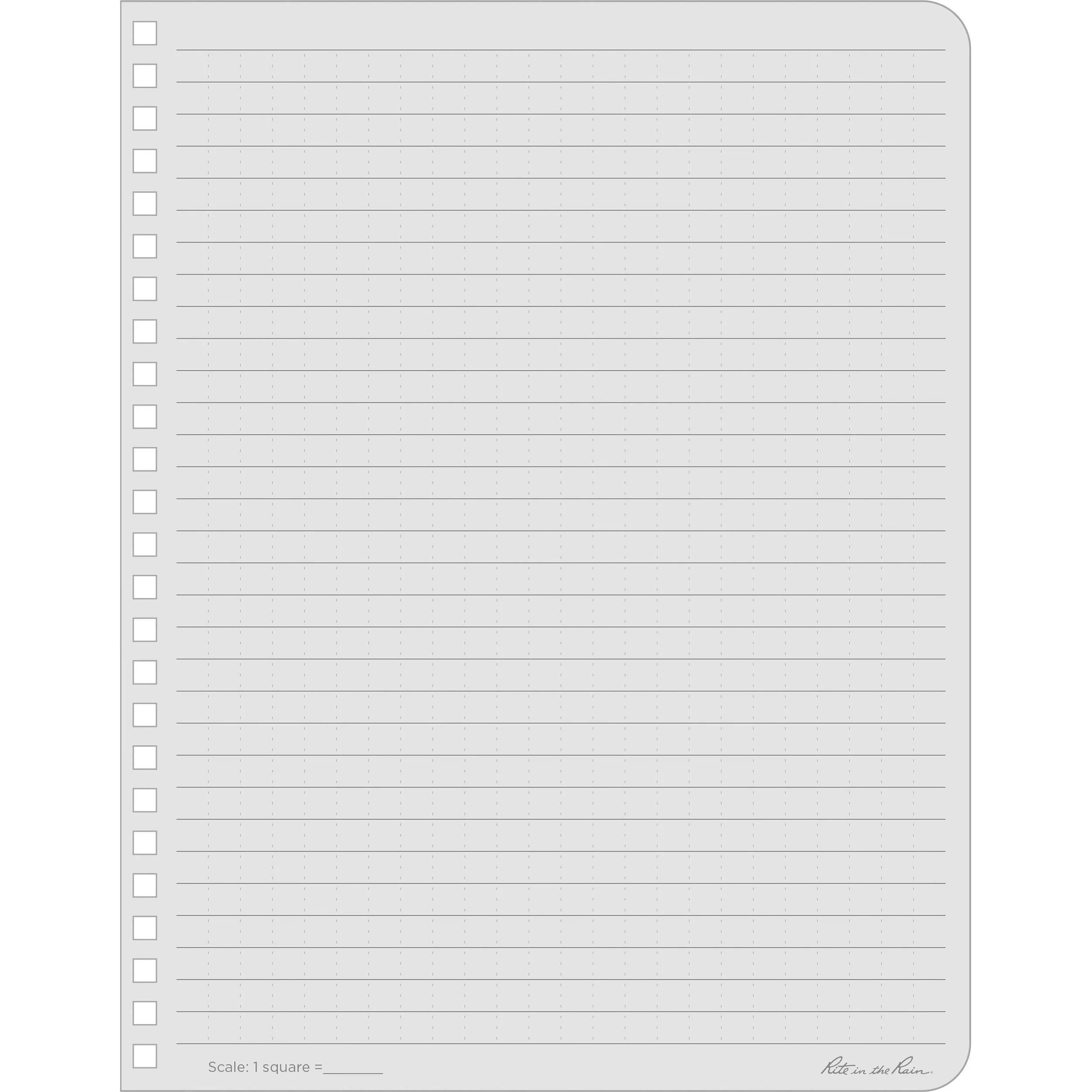 Rite in the Rain LG Side Spiral Notebook (Universal, Black) - Image 3