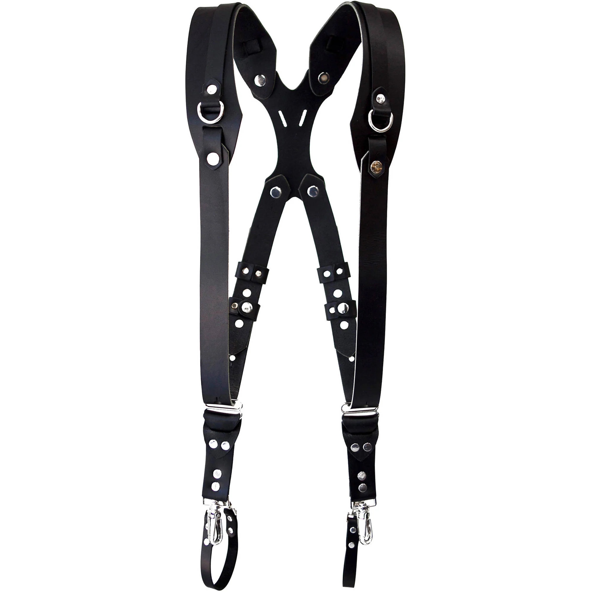 RL Handcrafts Clydesdale Pro Dual Leather Camera Harness (Small, Tan) - Image 5