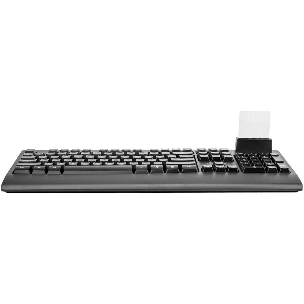 Rocstor KS18 Security USB Keyboard with Built-In Smart Card Reader - Image 2