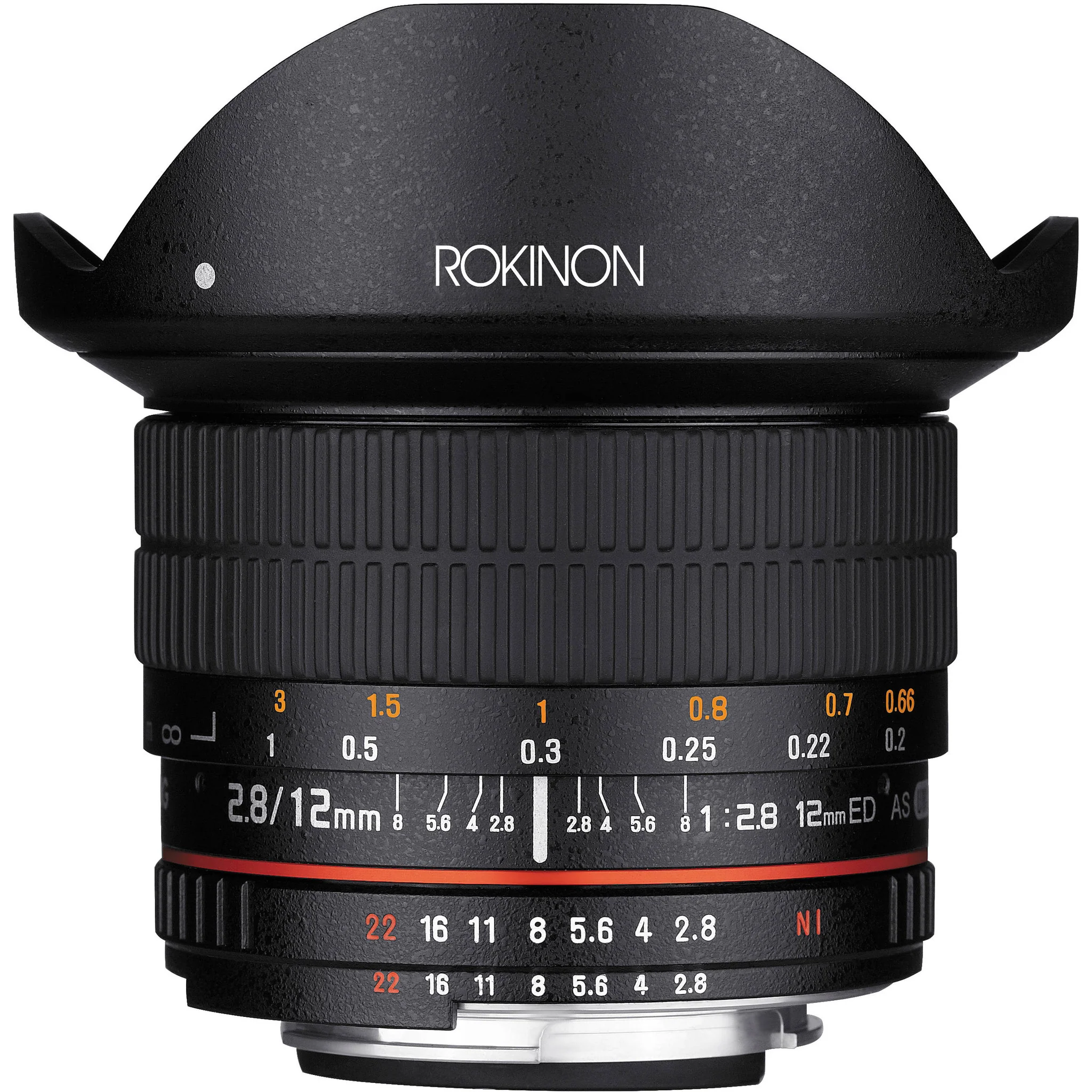 Rokinon 12mm f/2.8 ED AS IF NCS UMC Fisheye Lens for Nikon F Mount with AE Chip - Image 6