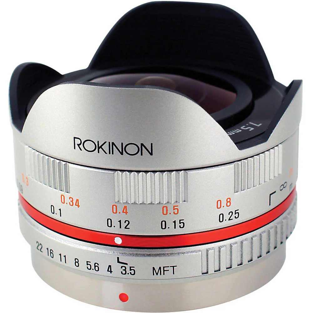 Rokinon 7.5mm f/3.5 Ultra Wide-Angle Fisheye Lens for Micro 4/3 (Silver) - Image 3
