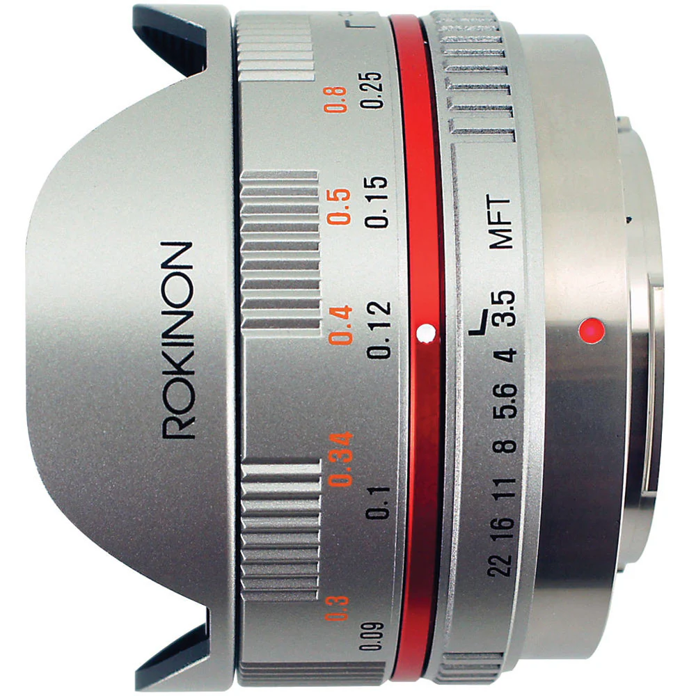 Rokinon 7.5mm f/3.5 Ultra Wide-Angle Fisheye Lens for Micro 4/3 (Silver) - Image 6
