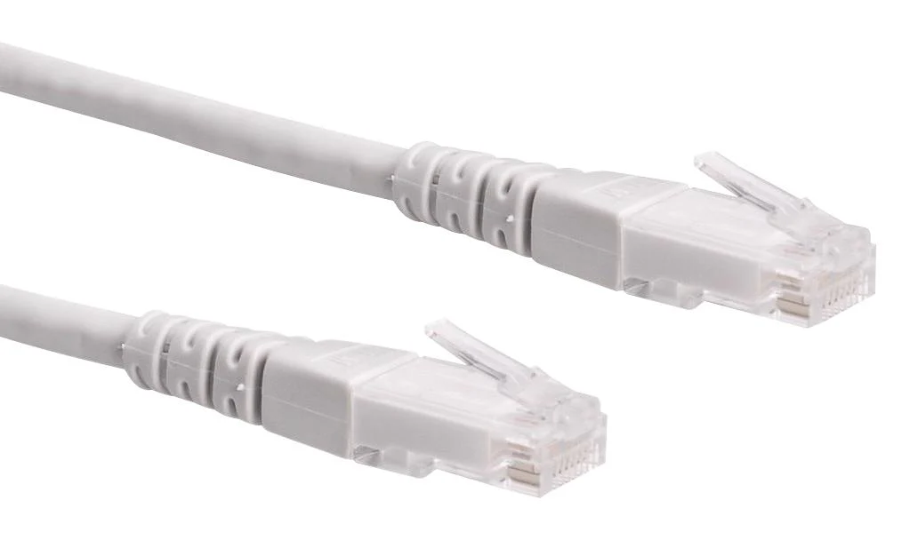 Roline 21.15.0935 Ethernet Cable UTP Cat6 RJ45 Plug 16.4 ft 5 m Grey