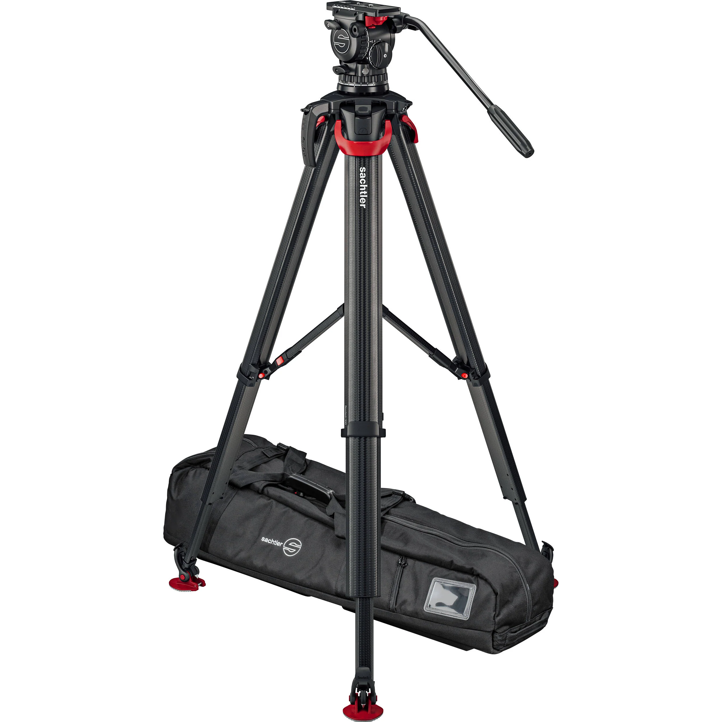 Sachtler System aktiv10T & flowtech 100 with Mid-Level Spreader - Image 3