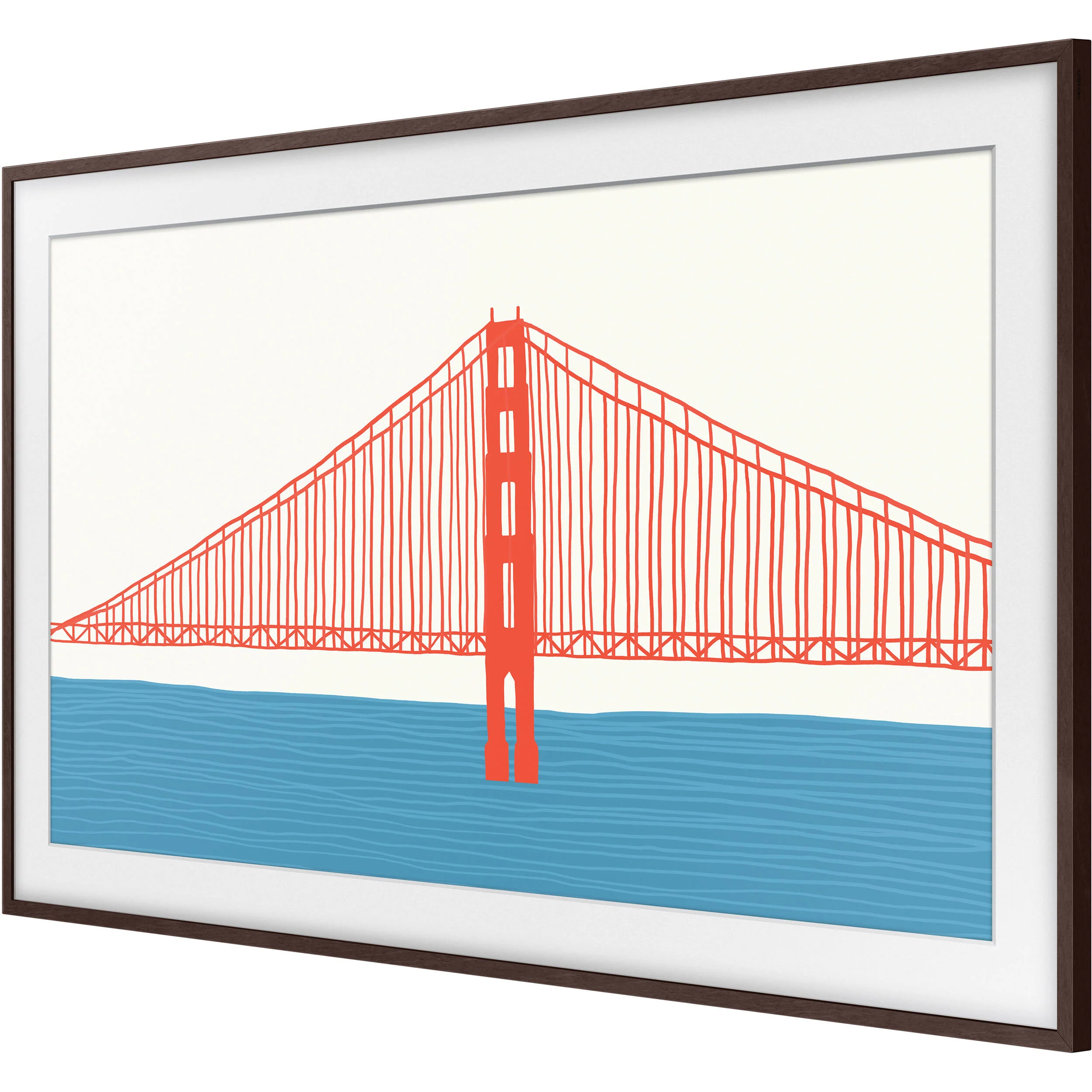 Samsung Customizable Bezel for the 2021 50" The Frame TV (Modern Brown) - Image 2