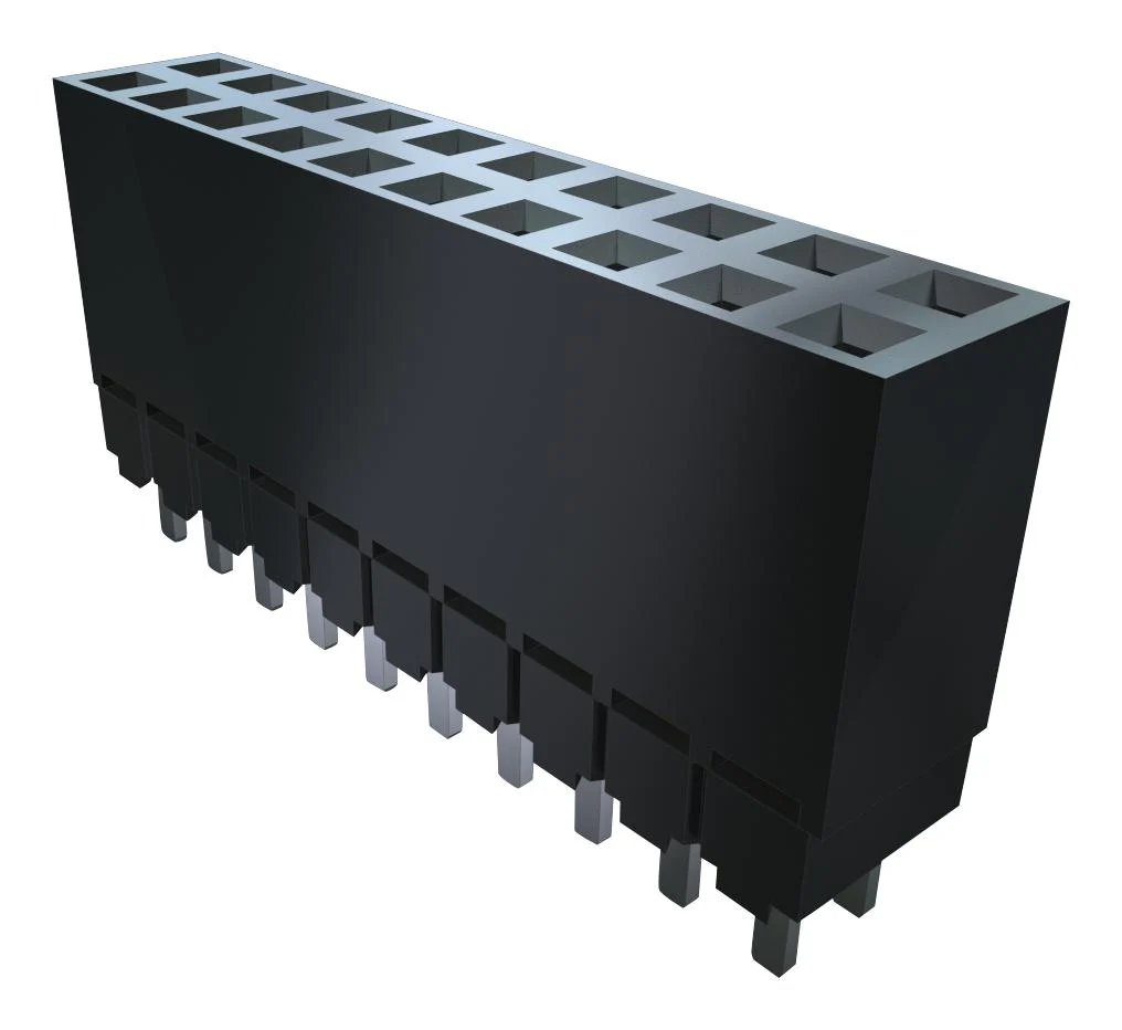 Samtec ESW-120-44-T-D ESW-120-44-T-D PCB Receptacle Elevated Strip Board-to-Board 2.54 mm 2 Rows 40 Contacts Through Hole Mount