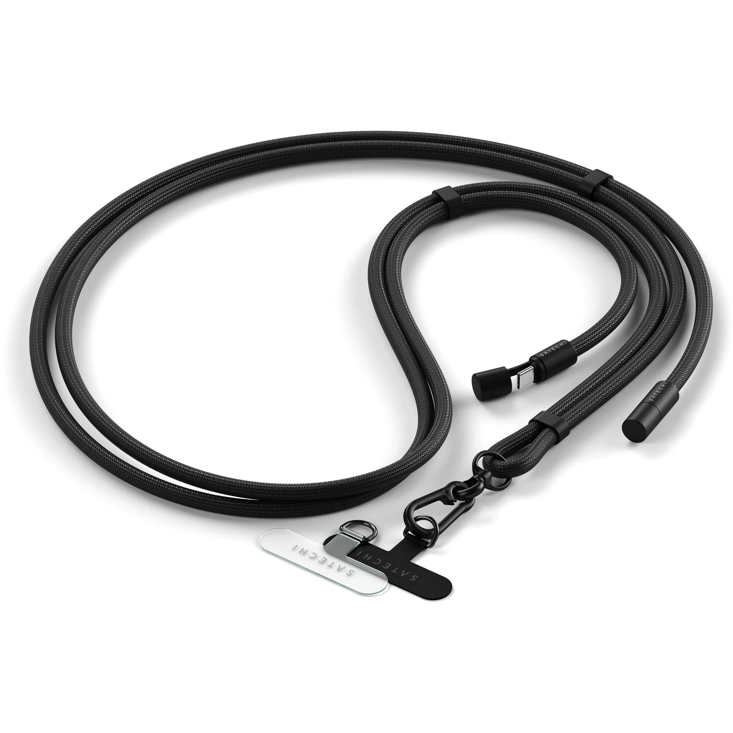 Satechi OntheGo USB-C Lanyard Cable (4.9', Black)
