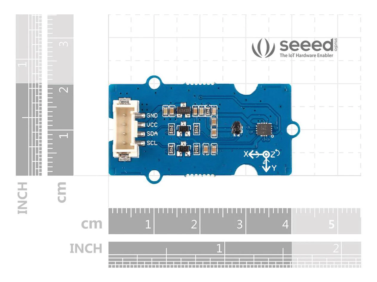 Seeed Studio 101020585 IMU 9DOF Board ICM20600+AK09918 3.3V / 5V Arduino - Image 4