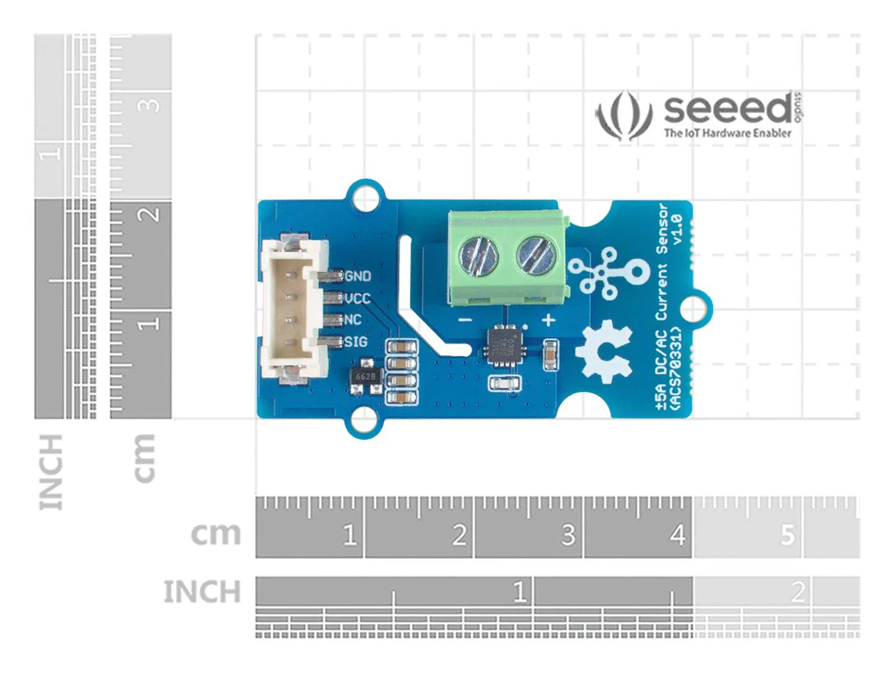 Seeed Studio 101020615 Current Sensor Board 3.3V / 5V ±5A DC/AC Arduino & Raspberry Pi - Image 4