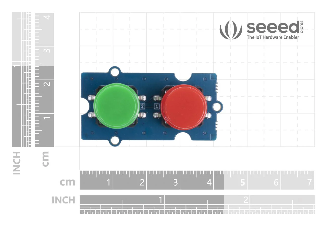 Seeed Studio 111020103 Dual Button Module With Keycaps & Cable 3V to 5V Arduino Raspberry Pi Board - Image 7