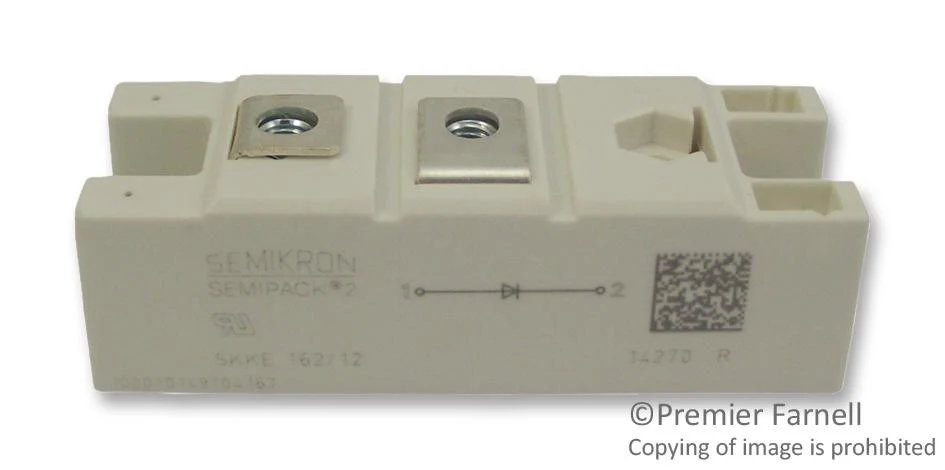 Semikron SKKE 162/12 Diode Module 1.2 kV 195 A 1.5 V Single 2 Pins - Image 2