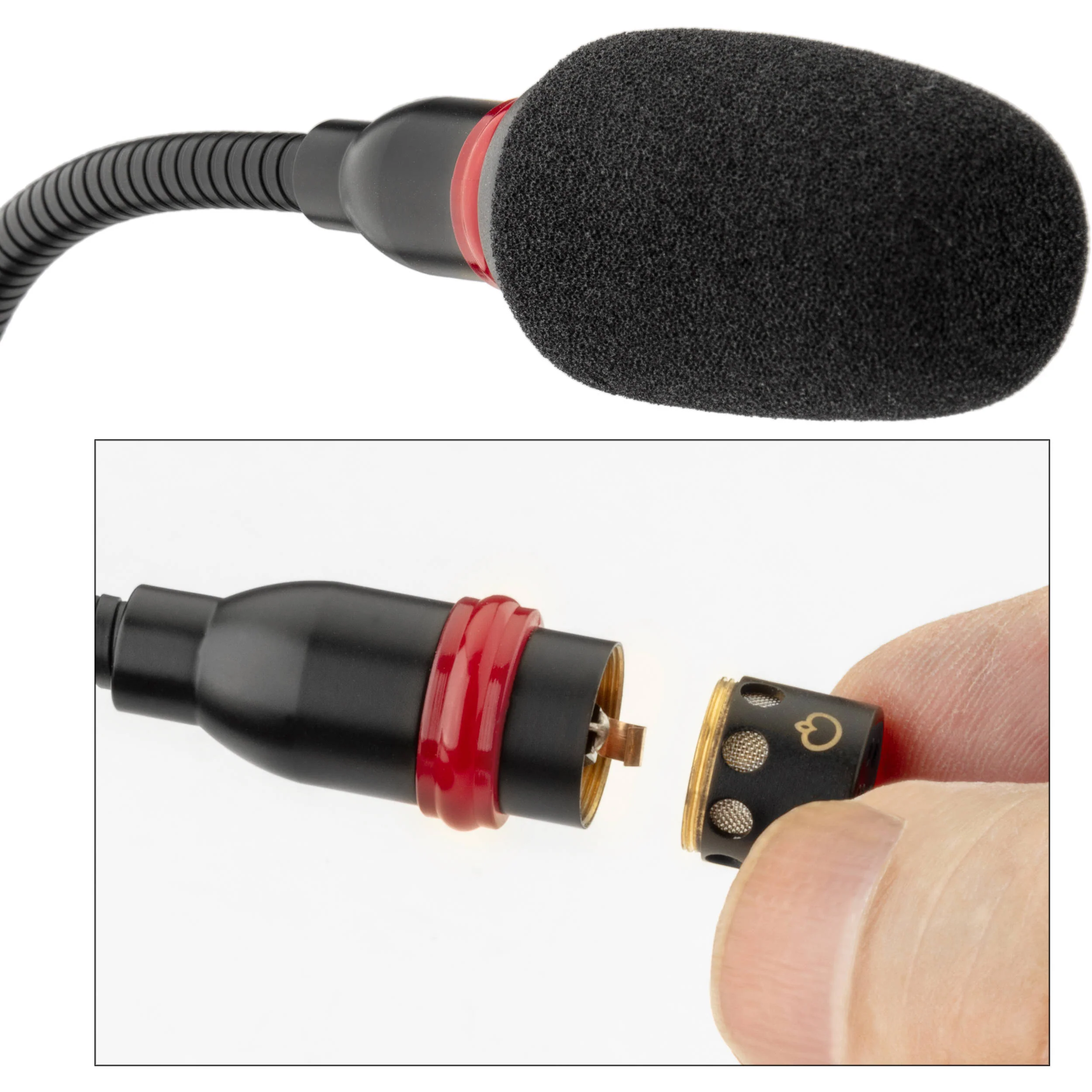 Senal MXGN-18C 18" Gooseneck Condenser Microphone with Integrated Base & Silent Touch Pad - Image 7