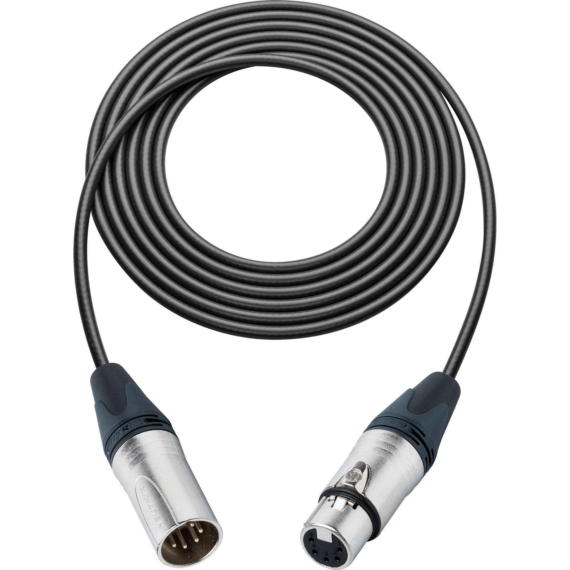 Sescom 5-Pin XLR Male to 5-Pin XLR Female Belden Star Quad Mic Cable (15')